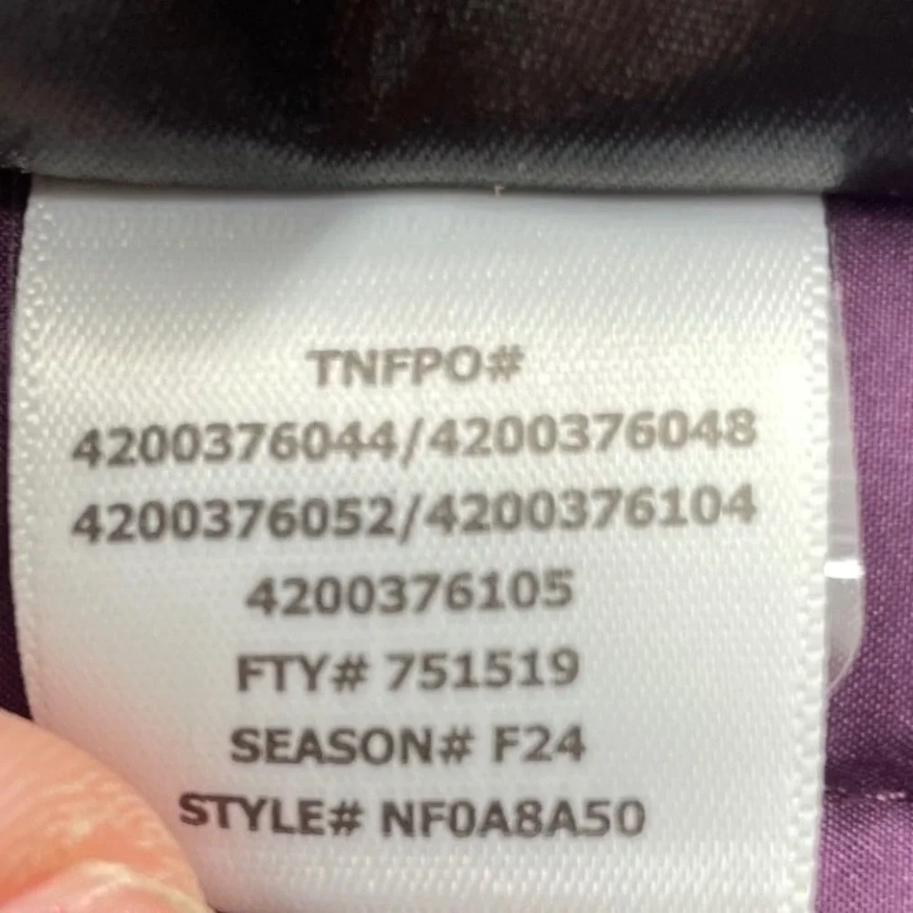 The North Face Jacket Thermoball 50/50 XXL Purple NWT
